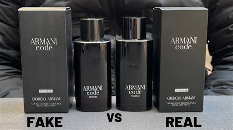 armani code fake vs real